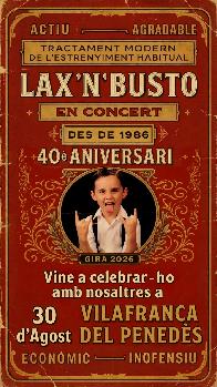 LAX’N’BUSTO - CONCERT ANIVERSARI