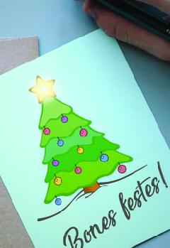 Construeix la teva postal de Nadal electrònica
