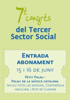 Abonament 15 i 16 de Juny - 7è Congrés del Tercer sector social de Catalunya