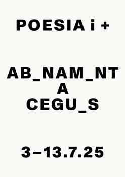 ABONAMENT A CEGUES POESIA i + 2025