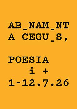ABONAMENT A CEGUES POESIA i + 2026
