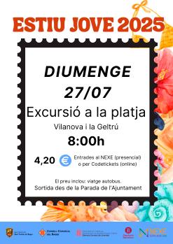 Excursió a la platja – Estiu Jove 2025
