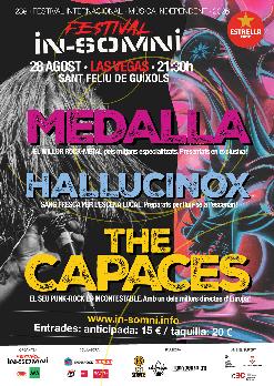Festival IN-SOMNI, presenta; MEDALLA + THE CAPACES + HALLUCINOX