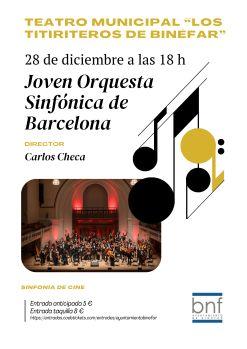 Sinfonía de cine con la Joven Orquesta Sinfónica de Barcelona