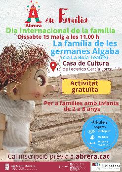Dissabte 15 de maig a les 11.00 h - Conta contes: La família de les germanes Algaba de la companyia La Boia Teatre