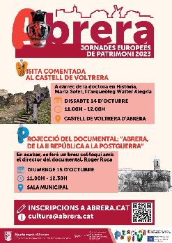 Visita comentada a les excavacions del castell de Voltrera d'Abrera (Jornades Europees de Patrimoni 2023)