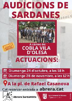 Sardanes amb la Cobla Vila d'Olesa