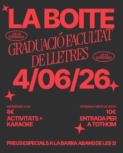 GRADUACIÓ FACULTAT DE LLETRES