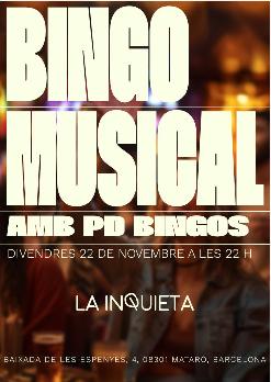 Bingo Musical amb PD Bingos Entrada + combinat