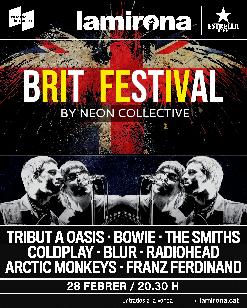 BRIT FESTIVAL - Tribut a: Oasis + Blur, Coldplay, Radiohead, Arctic Monkeys, Bowie i The Smiths.