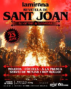 Dimarts 23 juny · Revetlla Sant Joan a la Fresca · La Mirona 2026 · Dj Genkie & Dj Rule