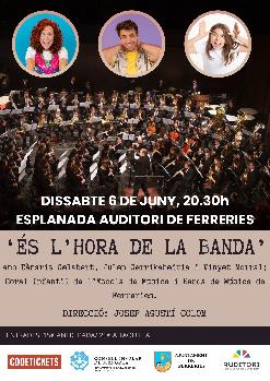 CONCERT: 'És l'hora de la Banda' amb Dàmaris Gelabert, Banda de Música de Ferreries i Coral Infantil.