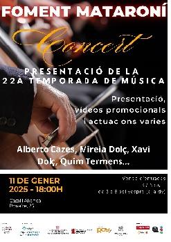 CONCERT - PRESENTACIÓ 22À TEMPORADA DE MÚSICA DEL FOMENT