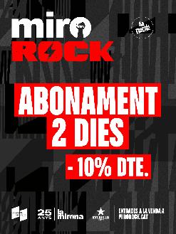 ABONAMENT DE 2 DIES - 10% de dte.
