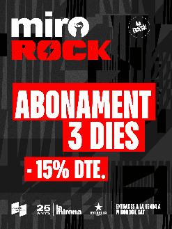 ABONAMENT DE 3 DIES - 15% de dte.
