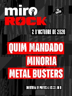 QUIM MANDADO + MINORÍA + METAL BUSTERS