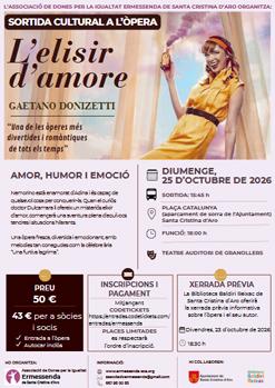 Sortida cultural a l'òpera "L'elisir d'amore"