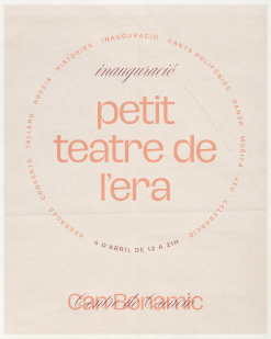 INAUGURACIÓ PETIT TEATRE DE L'ERA