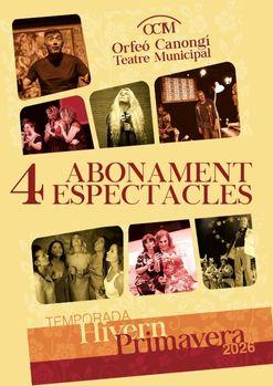Abonament 4 espectacles